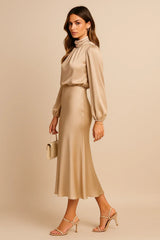 Amara Draped Midi Dress
