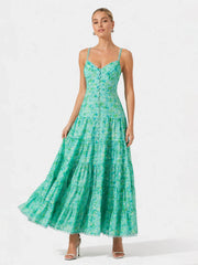 Tazia Tiered Floral Maxi Dress