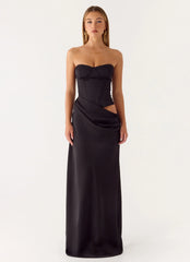 Emory Corset Maxi Dress Black